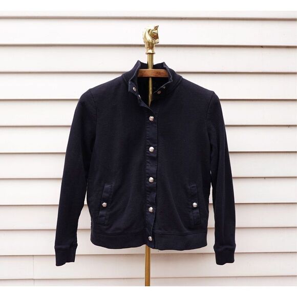 Lauren Ralph Lauren Navy Blue Mock Neck Jacket - Picture 1 of 6
